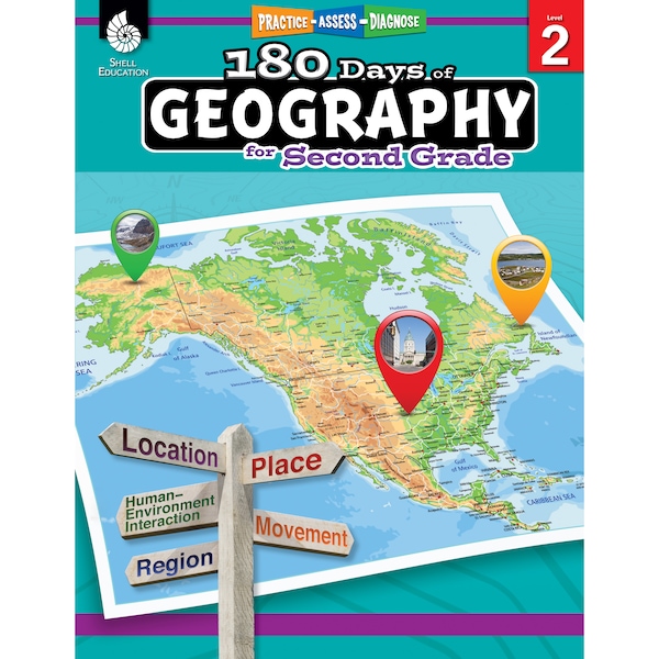Shell Education 180 Days of Geography for Second Grade 28623 - main